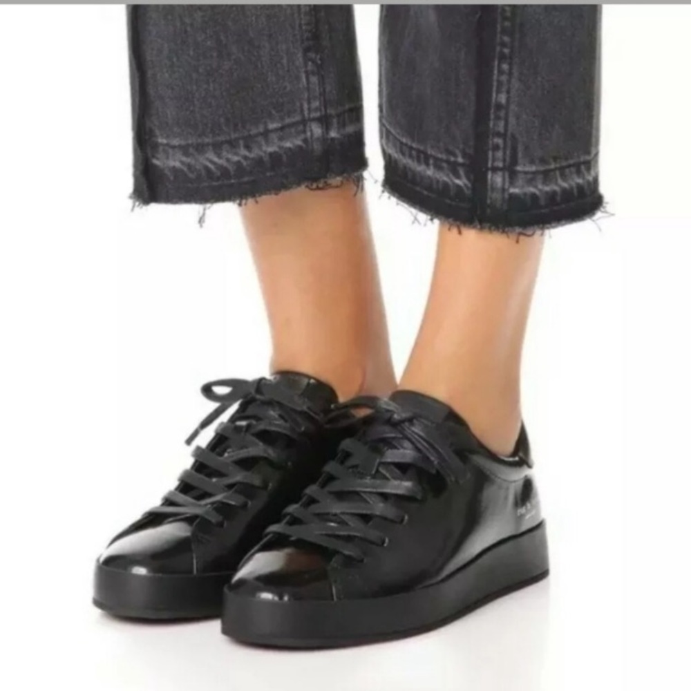 Rag & Bone RBI Low Patented Leather Sneaker